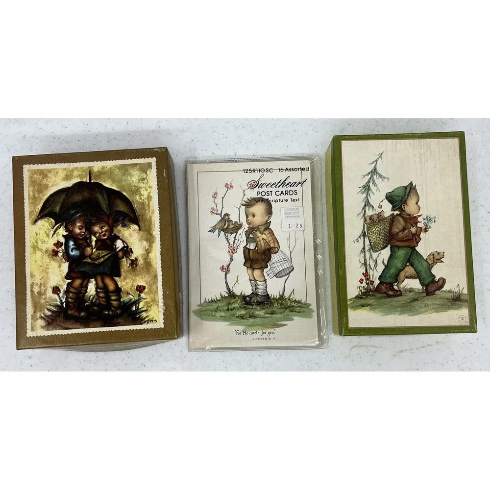 NOS Vintage Hummel Christian Greeting Cards Postcards Correspondence Lot Of 33